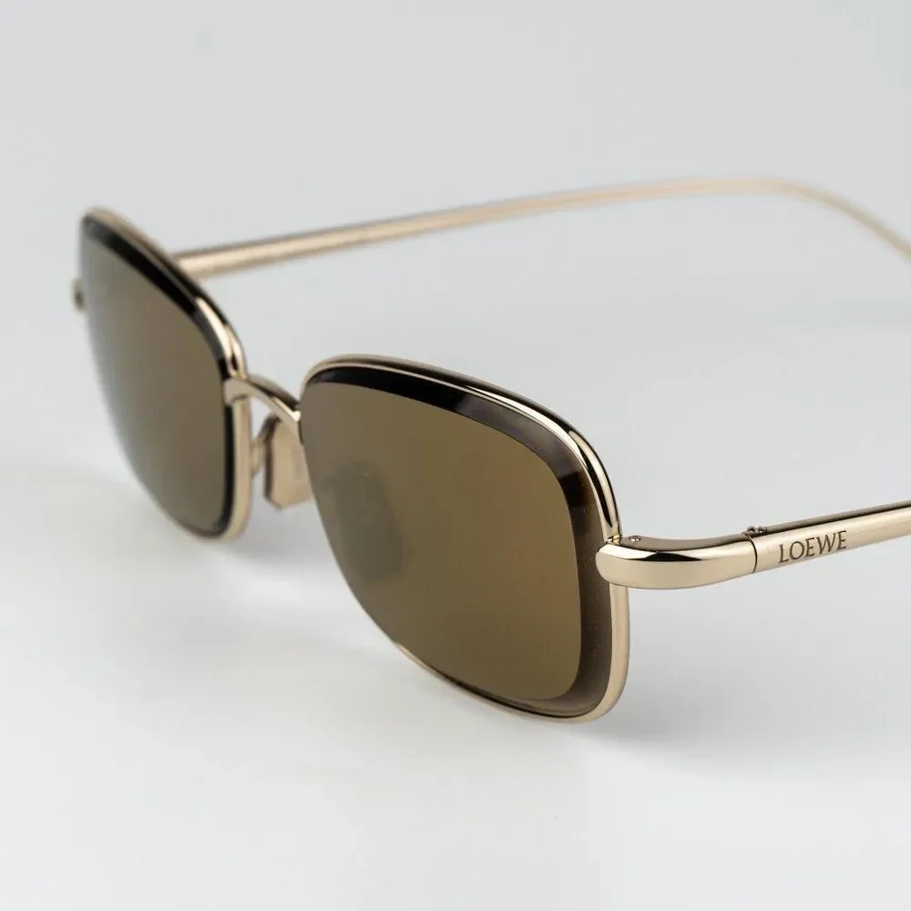 Loewe ANAGRAM Men Sunglasses Gold LW40159U 32G NEW AUTHENTIC
